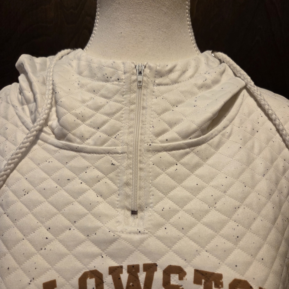 Yellowstone White & Gray Quilted Hoodie - Picture 4 of 7